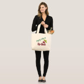 Winkelen voor bier grote tote bag (Voorkant (model))