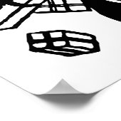 Winkelen voor de kleinste vrouw met een grappige f poster (Hoek)