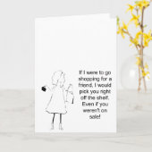 Winkelen voor een vriend kaart (Gele Bloem)