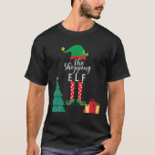 Winkelen voor Elf-groep die kerstcadeautjes uit de T-shirt (Voorkant)