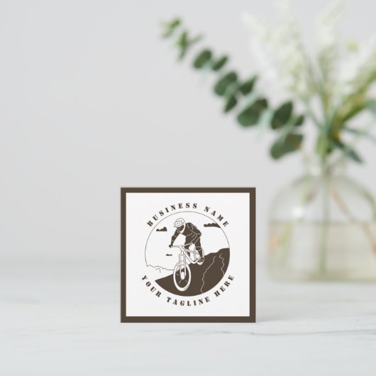 Winkelen voor extreme bergfietsen vierkante visitekaartje (Staand voorkant)