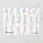 Winkelen voor meisjes briefkaart (Achterkant)