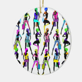 Winkelen voor meisjes keramisch ornament (Links)