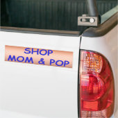 Winkelen voor moeder en Pop Bumpersticker (Op Truck)