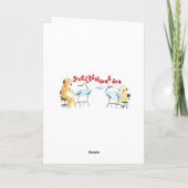 Winkelen voor Verjaardagsmaaltijd. Kaart (Achterkant)