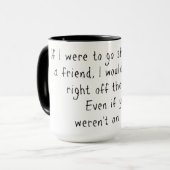 Winkelen voor vriend mok (Voorkant links)