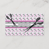 Winkelen voor wijzigingen, zeemleder of winkels in visitekaartje (Achterkant)