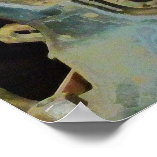 Winkelen voor zware machines poster (Hoek)