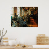 Winkelen voor zware machines poster (Keuken)