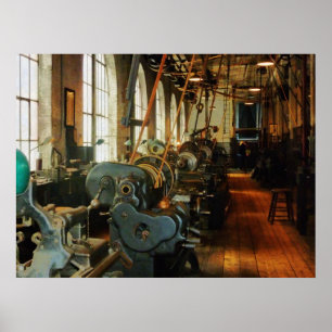 Winkelen voor zware machines poster