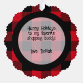 Winkelen Voordelen Ornament Kaart (Achterkant)