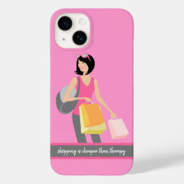 Winkelen vs. Therapie Phone Case