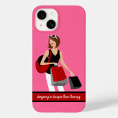 Winkelen vs. Therapy Phone Case (Achterkant)