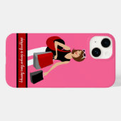 Winkelen vs. Therapy Phone Case (Achterkant (horizontaal))