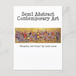 Winkelend winkelwagentje Tango #130109 Briefkaart