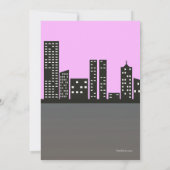 Winkelende Blonde Meisjes Uitnodiging (Achterkant)