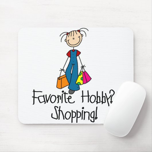Winkelende favoriete Hobby Mousepad Muismat (Met muis)