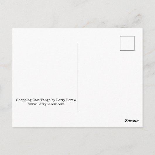 Winkelende kunst Tango veegt de keukenretro dans u Briefkaart (Achterkant)