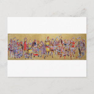 Winkelende kunst Tango veegt de keukenretro dans u Briefkaart