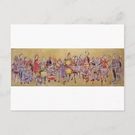 Winkelende kunst Tango veegt de keukenretro dans u Briefkaart (Voorkant)