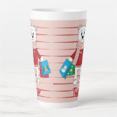 Winkelende polaire Beer-feestdag latte Mok (Voorkant)