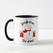 Winkelende Sneeuwman Koffiemok Mok (Links)
