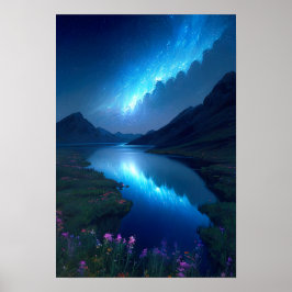 Winkelende Waters, Charming Valley met een sterren Poster
