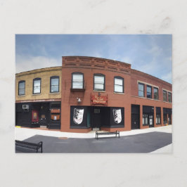 Winkelfront op briefkaart