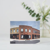 Winkelfront op briefkaart (Staand voorkant)