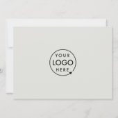 Winkelgebeurtenis | Gray Modern Foto Business Star Kaart (Achterkant)