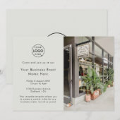 Winkelgebeurtenis | Gray Modern Foto Business Star Kaart (Voorkant / Achterkant)