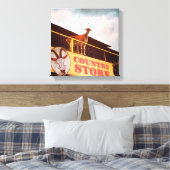 winkelgeit op het dak canvas afdruk (Insitu (Slaapkamer))