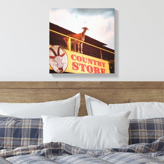 winkelgeit op het dak canvas afdruk (Insitu (Slaapkamer))