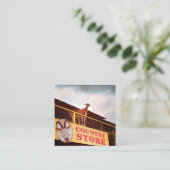 winkelgeit op het dak vierkante visitekaartje (Staand voorkant)