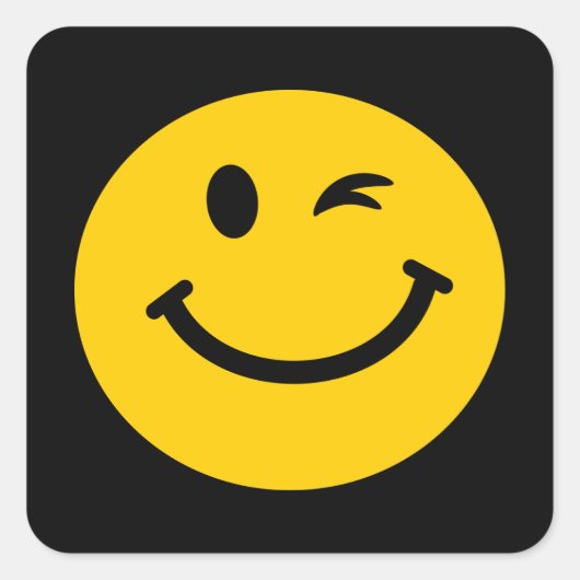 Winkelgezicht Vierkante Sticker (Voorkant)