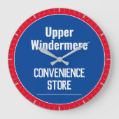 Winkelier Lokale Winkels Muur Klok (Voorkant)