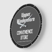 Winkelier Lokale Winkels Wandklok (Hoek)