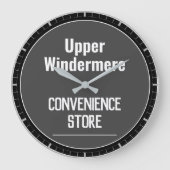Winkelier Lokale Winkels Wandklok (Voorkant)