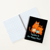 Winkelierdag Kat Liefde Spiraal Notebook Notitieboek (Binnen)