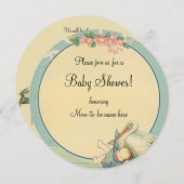  winkelkind Blue Blanket Baby shower Kaart (Voorkant / Achterkant)