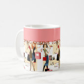 Winkelkoningin Collectie: Dames Koffiemok (Voorkant links)