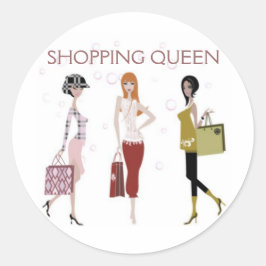 WINKELKONINGIN COLLECTIE RONDE STICKER