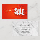 Winkelkorting Verkoop Visitekaartje (Voorkant / Achterkant)