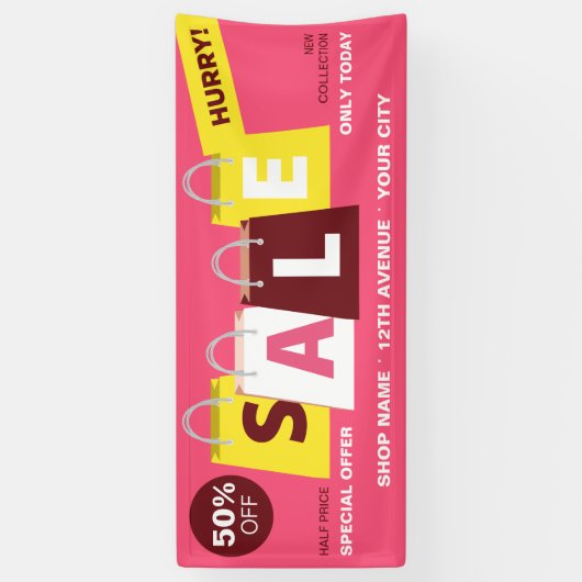 Winkelkorting voor professionele marketing banner (Verticaal)