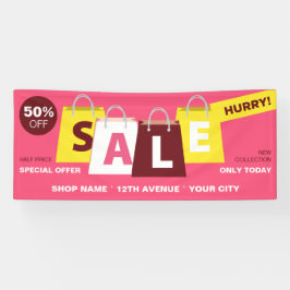 Winkelkorting voor professionele marketing banner