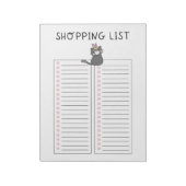 Winkellijst - Grijze kruidenkat Notitieblok (Linkerzijde)