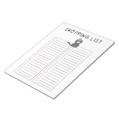 Winkellijst - Grijze kruidenkat Notitieblok (Schuin)