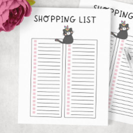 Winkellijst - Grijze kruidenkat Notitieblok