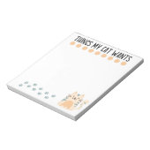 Winkellijst - kattenliefhebber notitieblok (Linkerzijde)