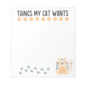 Winkellijst - kattenliefhebber notitieblok (Voorkant)